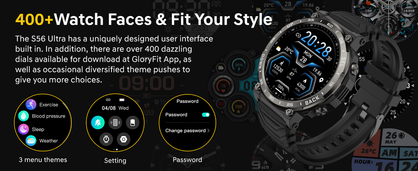 Smart Watches for Men-Bluetooth Call, 1.52" Military Smart Watch for Android iPhone