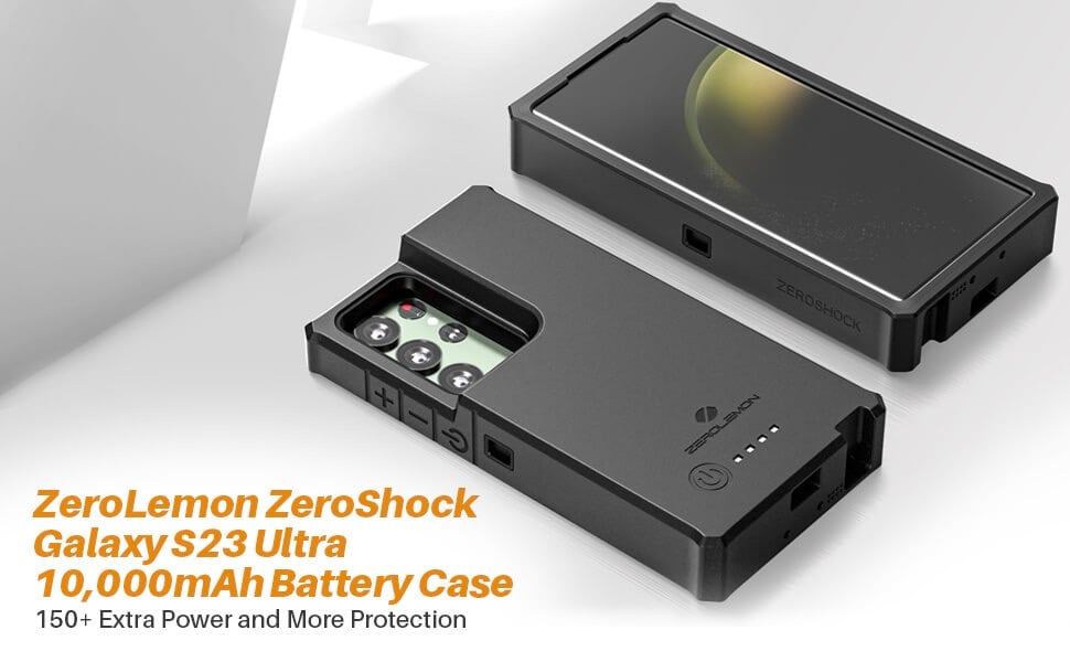 Zerolemon Battery Case For Galaxy S Ultra Mah Super Fast Charging Passing Wireless