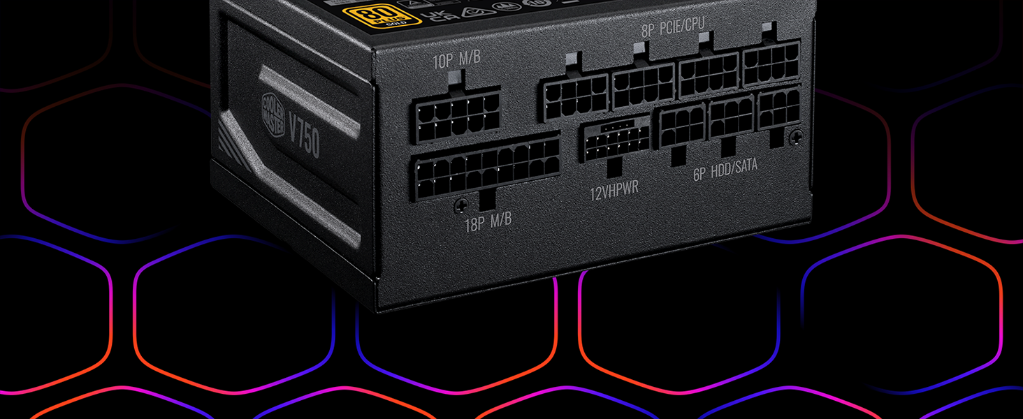 Cooler Master V750 SFX Gold 750W Fully Modular Power Supply Black