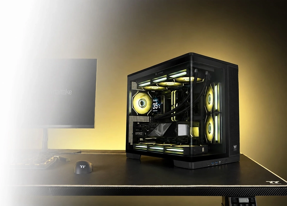 Thermaltake Arcus 280 TG ARGB Micro Tower Chassis - Black