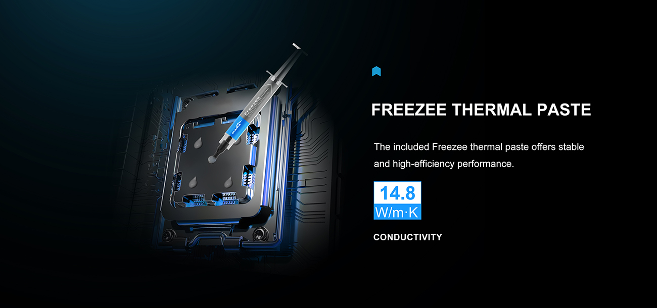 SAMA L50 240mm Liquid CPU Cooler AIO Cooler with ARGB Infinity Mirror Effect White