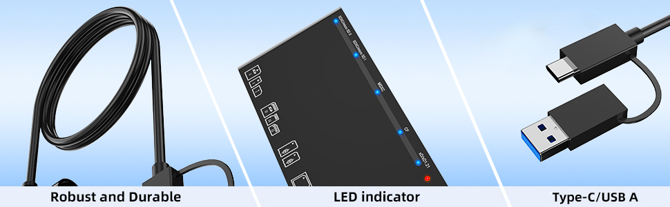 USB3.0/USB C SD Card Reader