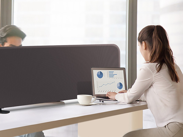 desk divider iron for workspace