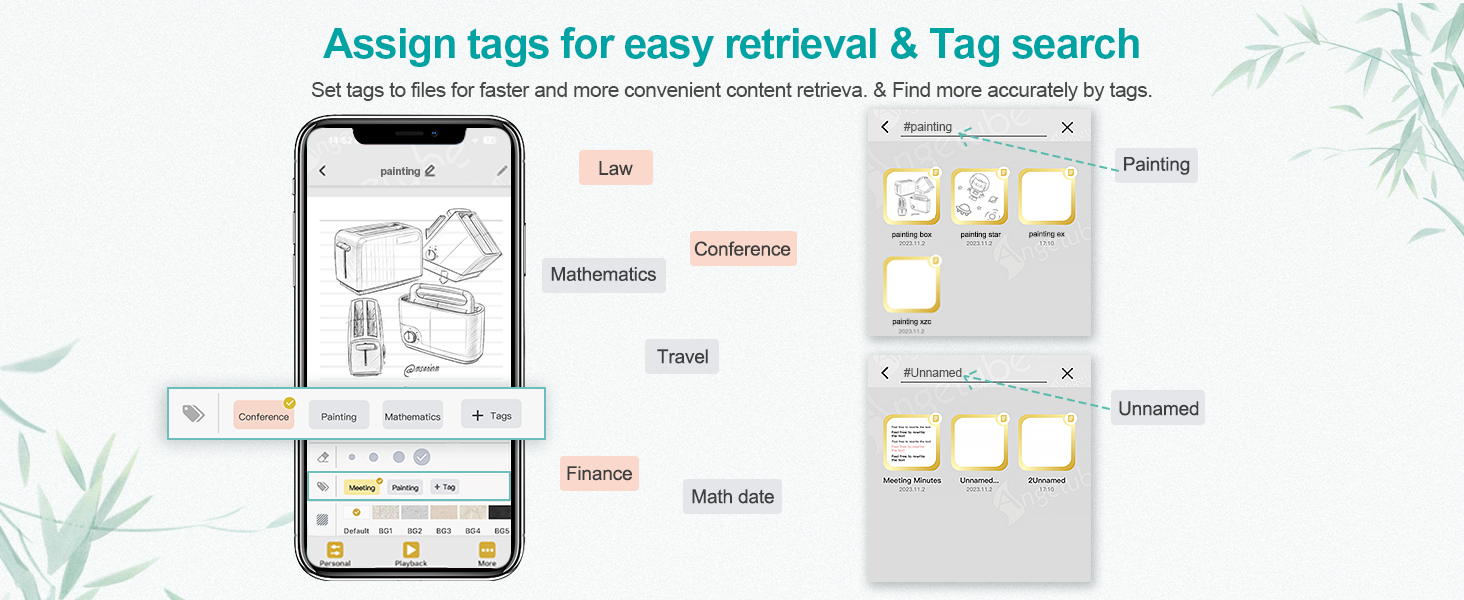 Assign tags for easy retrieval & Tag search