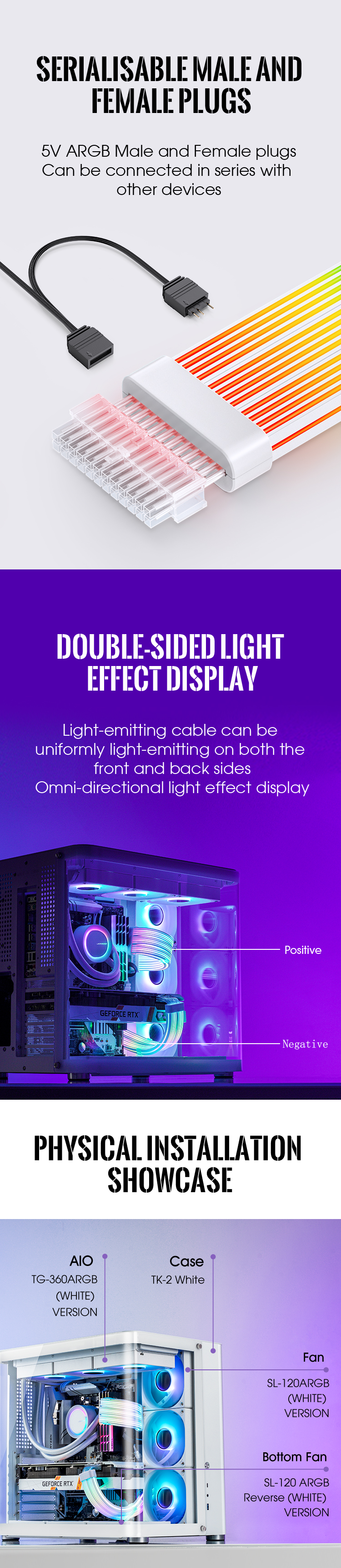 jonsbo mb Power supply light emitting line