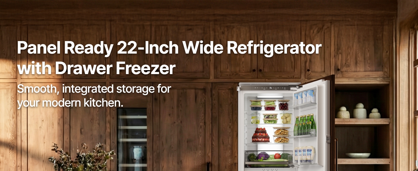Ca'Lefort 22 Inch Panel Ready Freezer