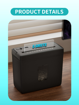 5-sheet High security P-4 cross cut paper shredder