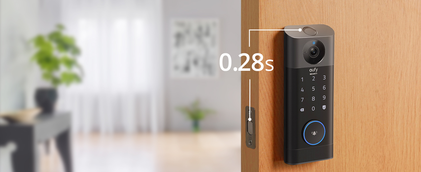 Video Smart Lock S330, 3-in-1 Keyless Door Lock