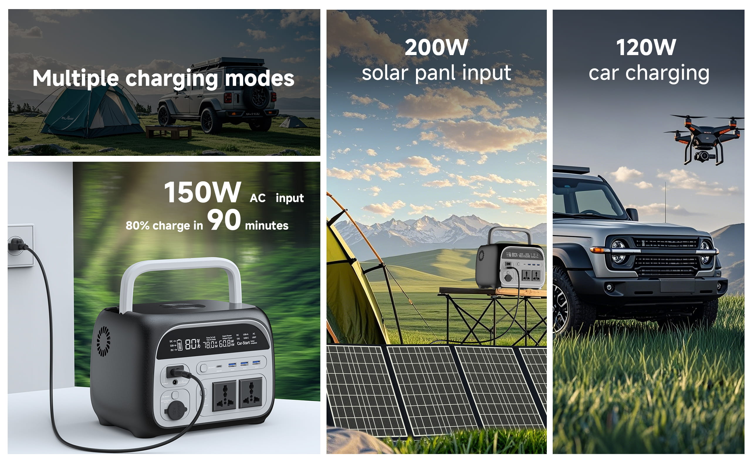 CTOLITY Portable Power Station, 500W, 481wh