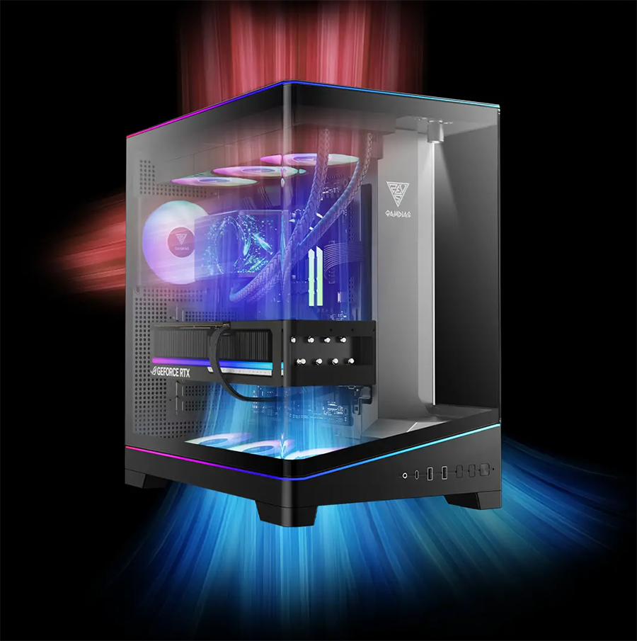 Gamdias ATLAS P6 CG ATX Mid Tower Computer Case