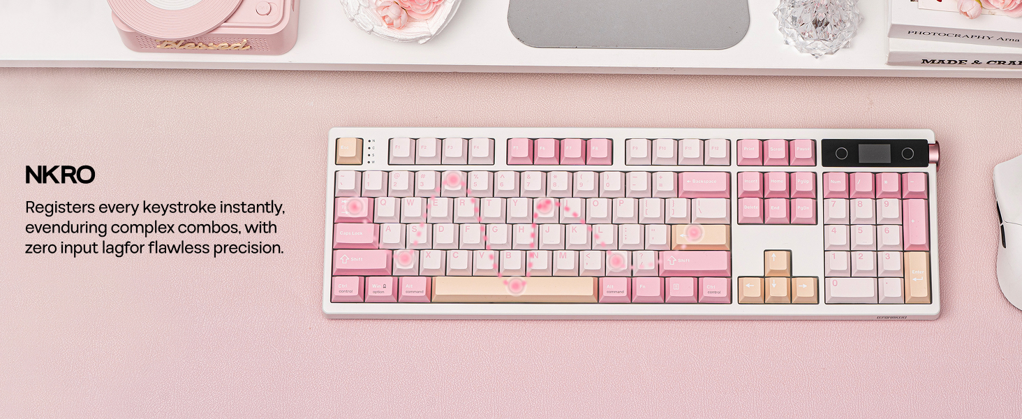 EPOMAKER TH108 PRO Full Size Mechanical Keyboard NKRO