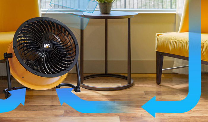 Caterpillar 18-inch High-Velocity Drum Air Circulator Fan