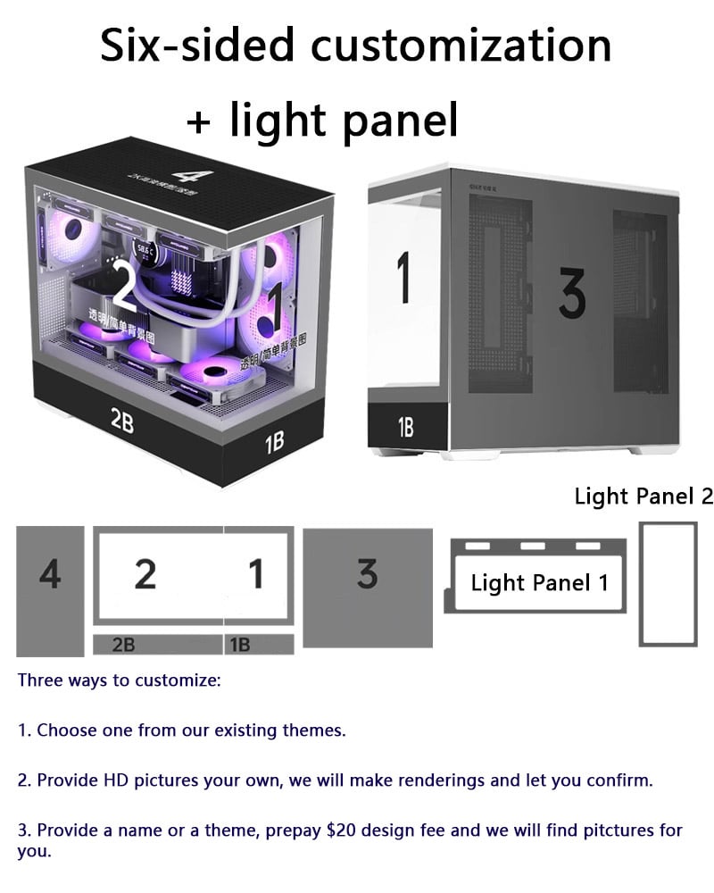 Boîtier MicroATX BABY + Façade - Le Zébu