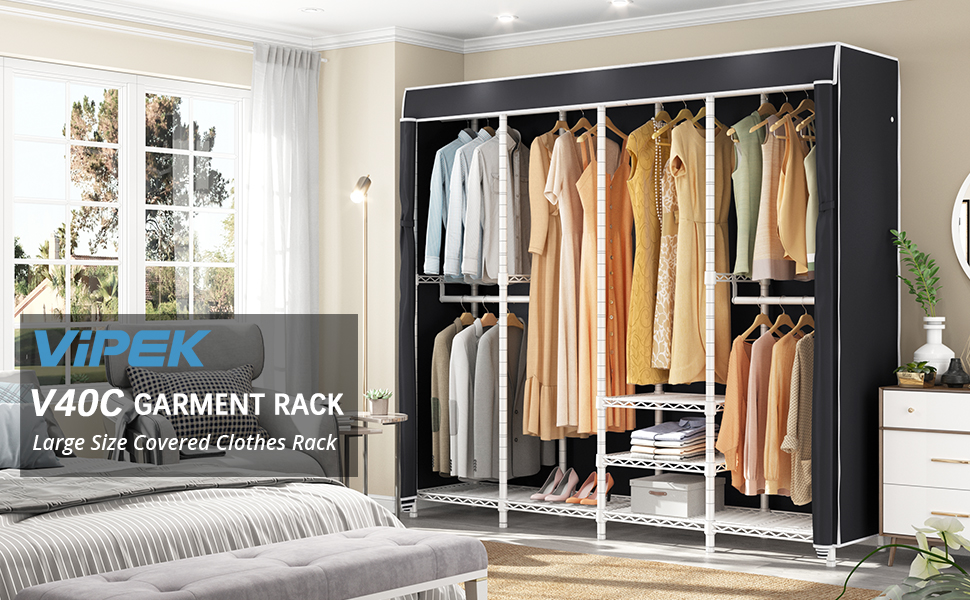 Vipek V40 Wire Garment Rack Heavy Duty Clothes Rack Freestanding