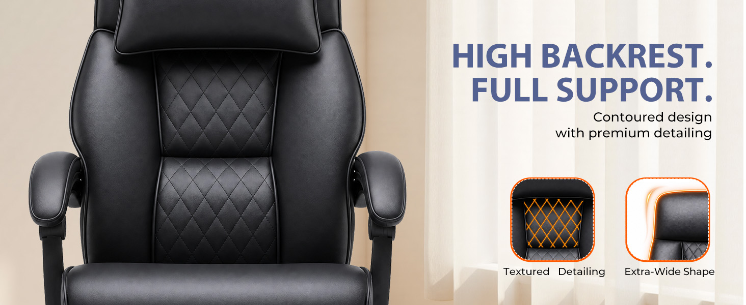 GTPLAYER Big and Tall Office Chair