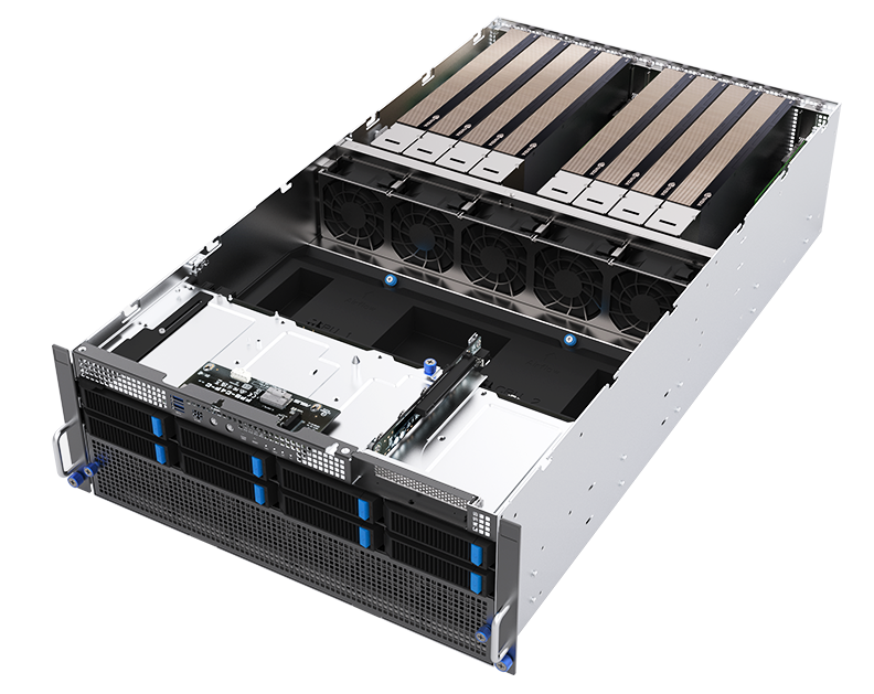 ASUS ESC8000-E11-3W10G 4U 8-GPU AI Deep Learning Server