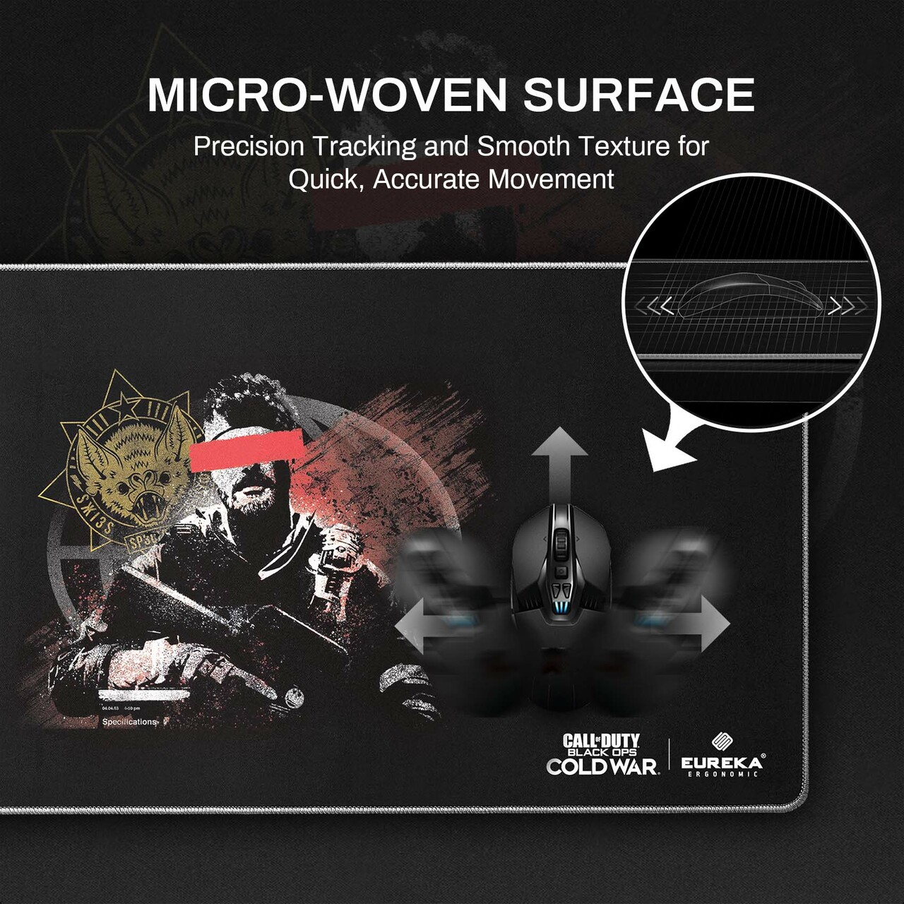 Covert Ops Micro Woven Mouse Pad