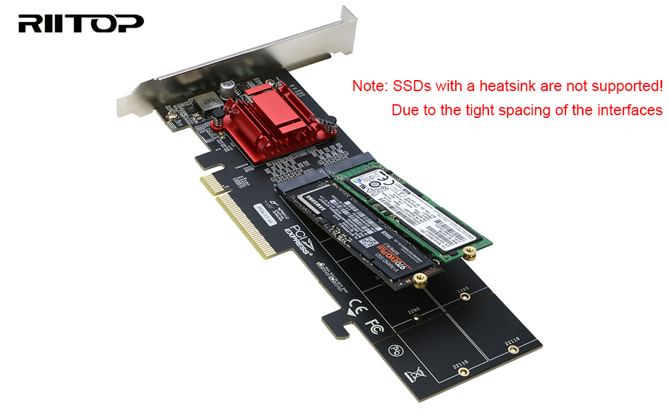 dual m.2 nvme to pcie adapter card