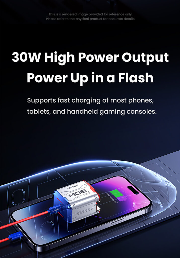 PISEN Gamer Lite 30W 1-Port GaN Fast Charger