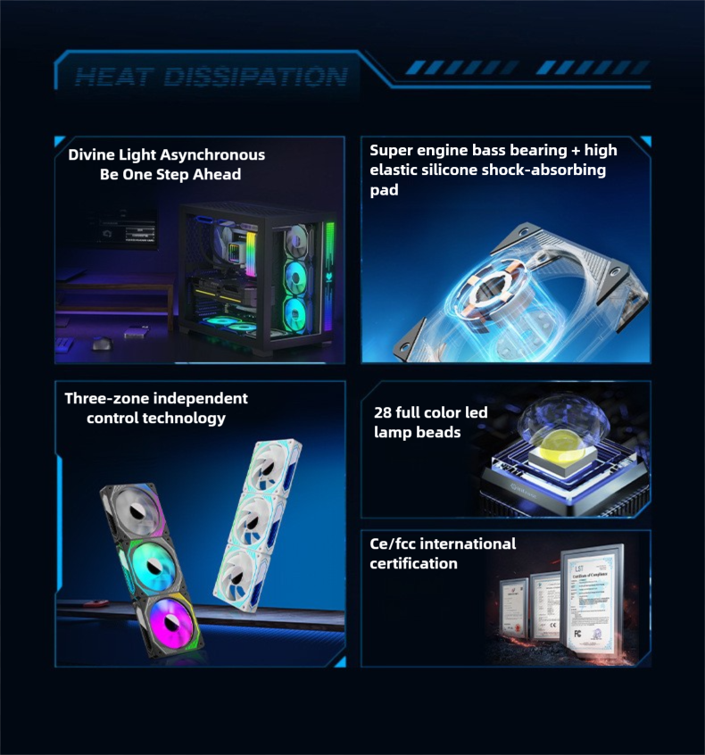 ARGB Fan,ARGB Asynchronous Computer Case Fan