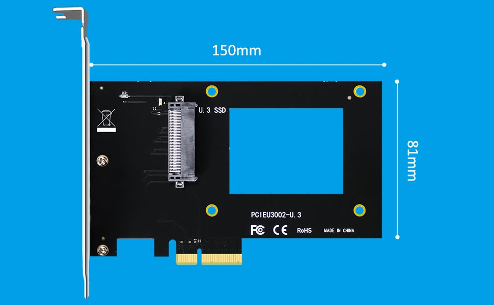 U.3 to PCIe 4.0 X4 Adapter