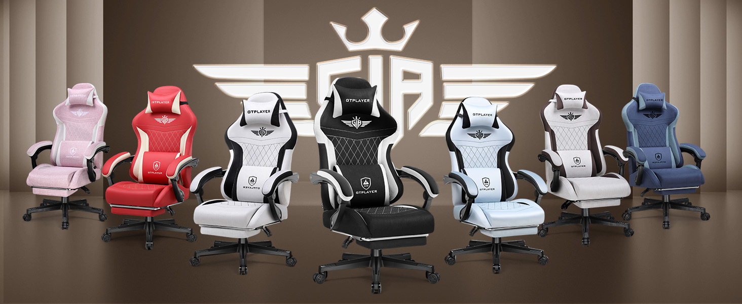 Gaming Chair with Footrest