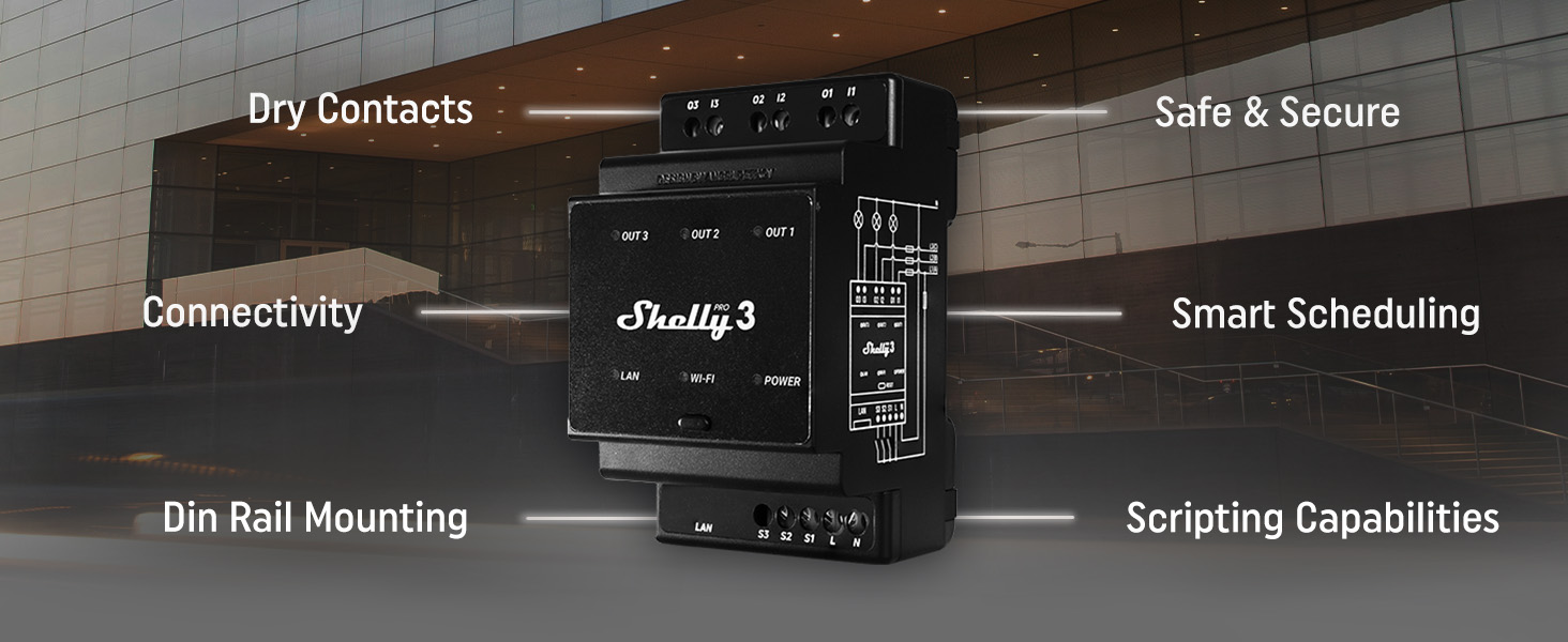 Shelly Pro 3 - Product Features