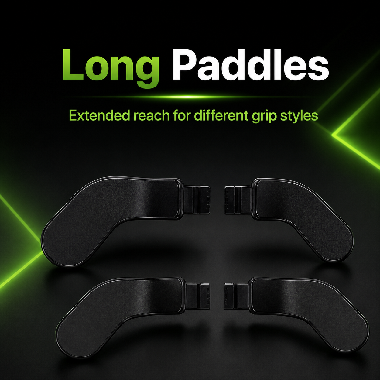 Two long replacement rear paddles for Xbox Elite Series 2 controller