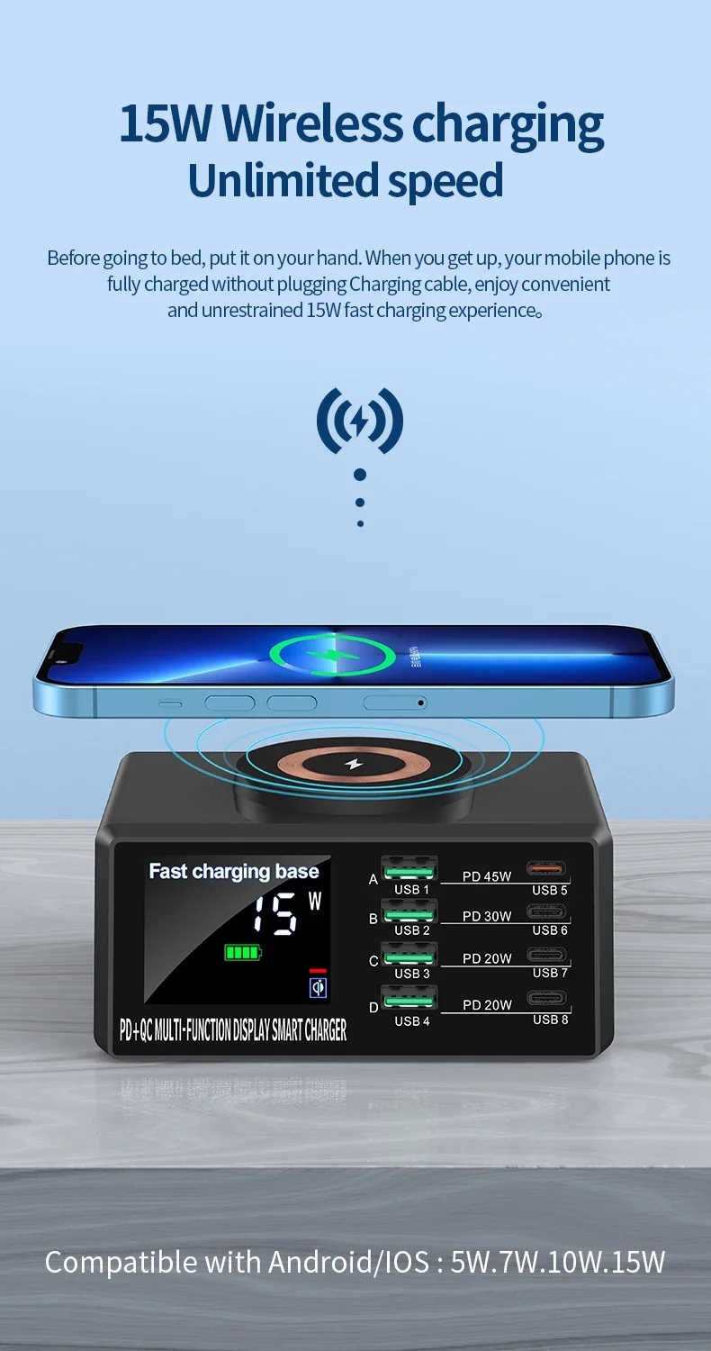 110W 8Ports Multifunctional charging station