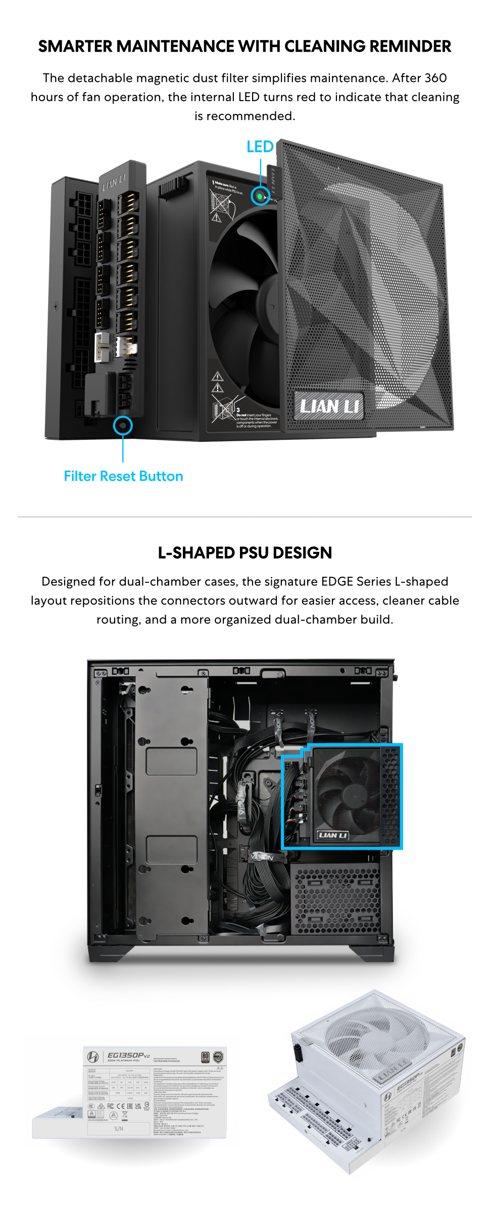 l shape psu