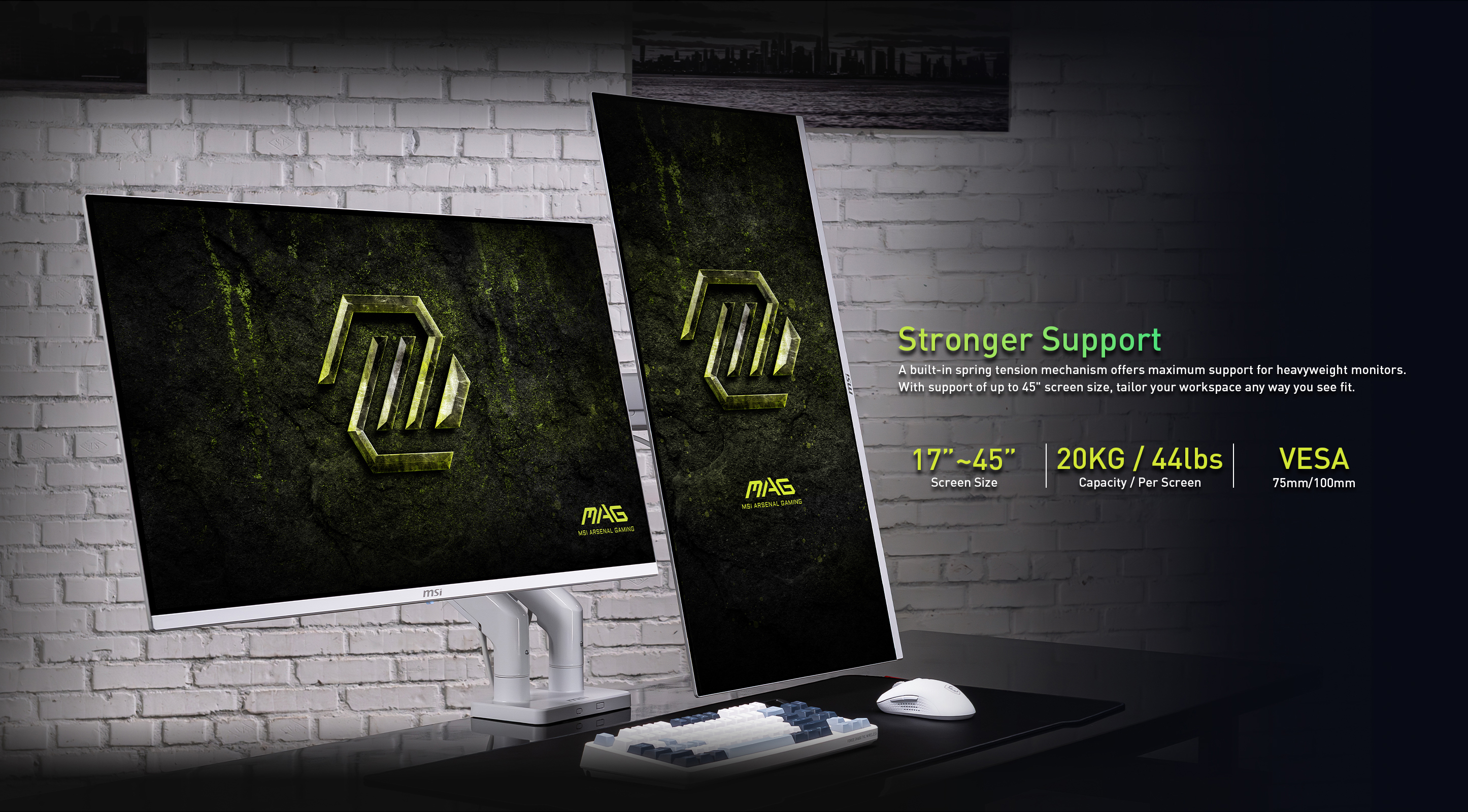 MSI MAG MT201DW Supportive