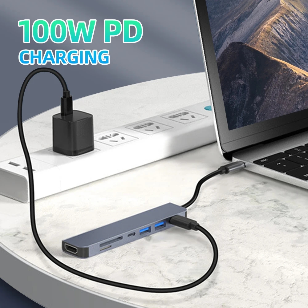 7 in 1 USB C Type-C Hub/Adapter