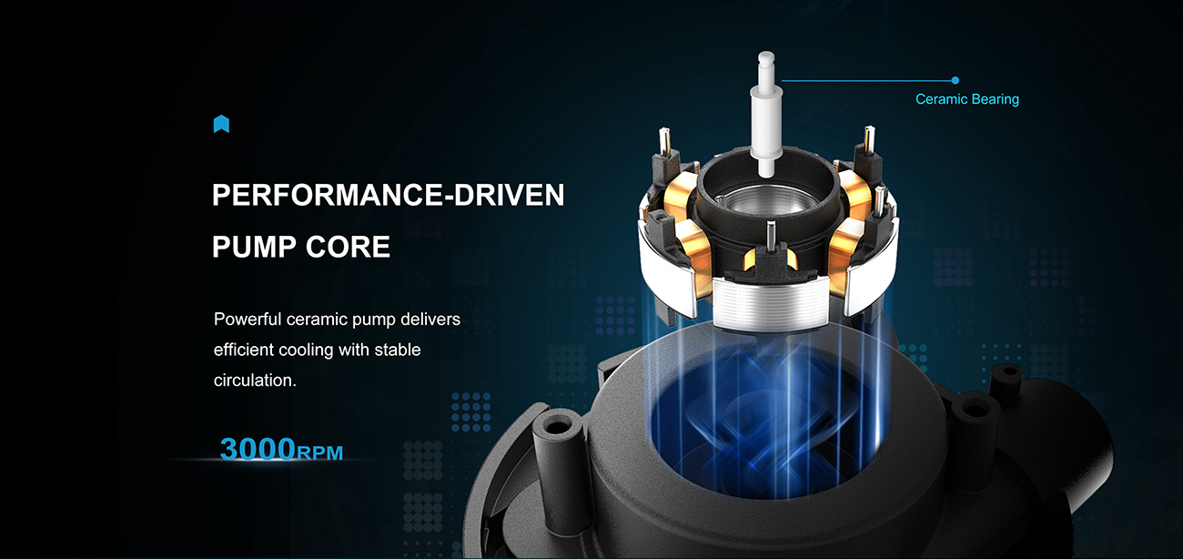 SAMA L50 240mm Liquid CPU Cooler AIO Cooler with ARGB Infinity Mirror Effect White