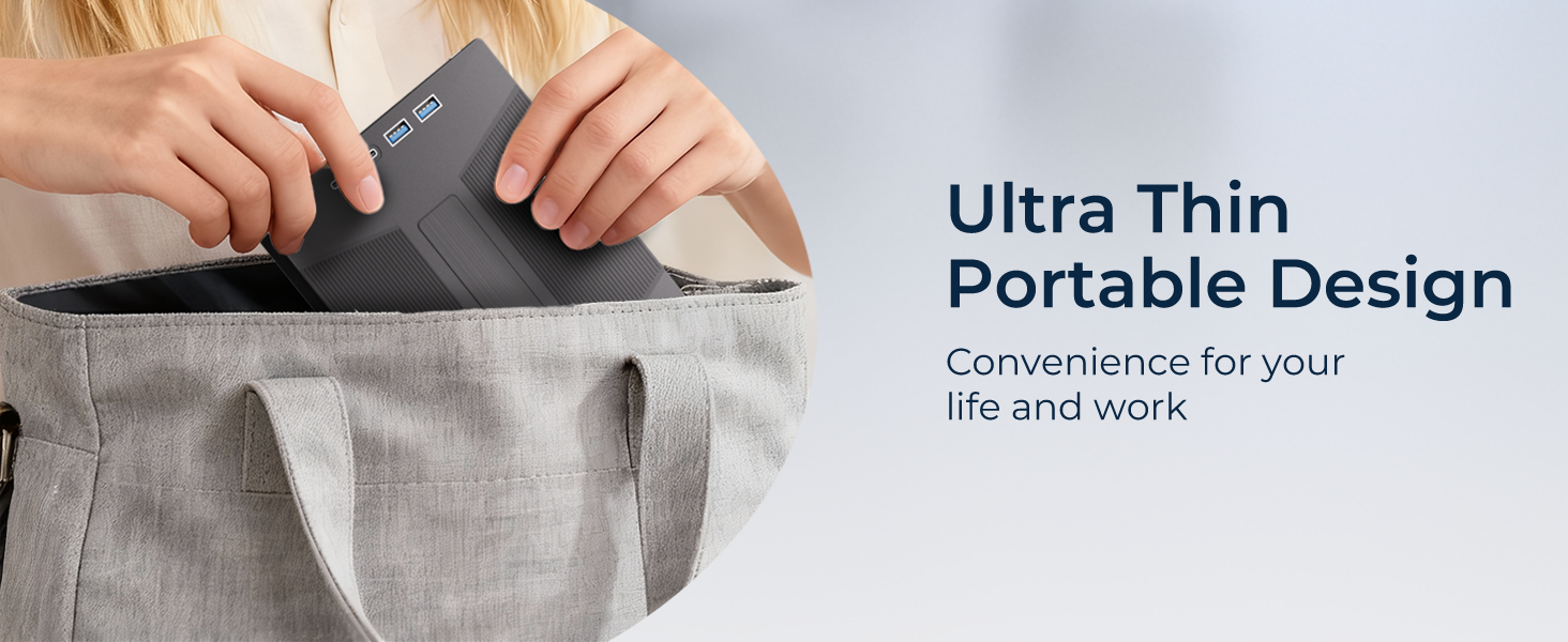 7-in-1 External Blu Ray Drive for Laptop, USB 3.0 & Type-C External CD DVD Drive