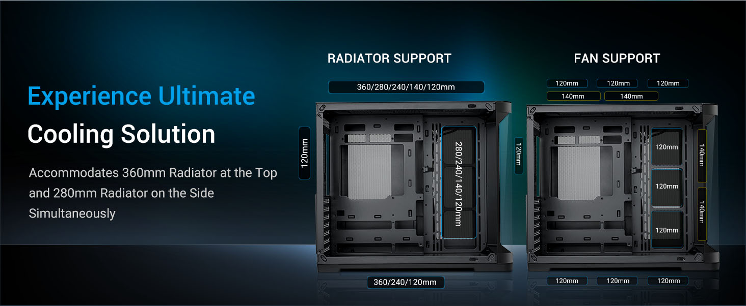 SAMA V60E Mid-Tower  Black Computer Case