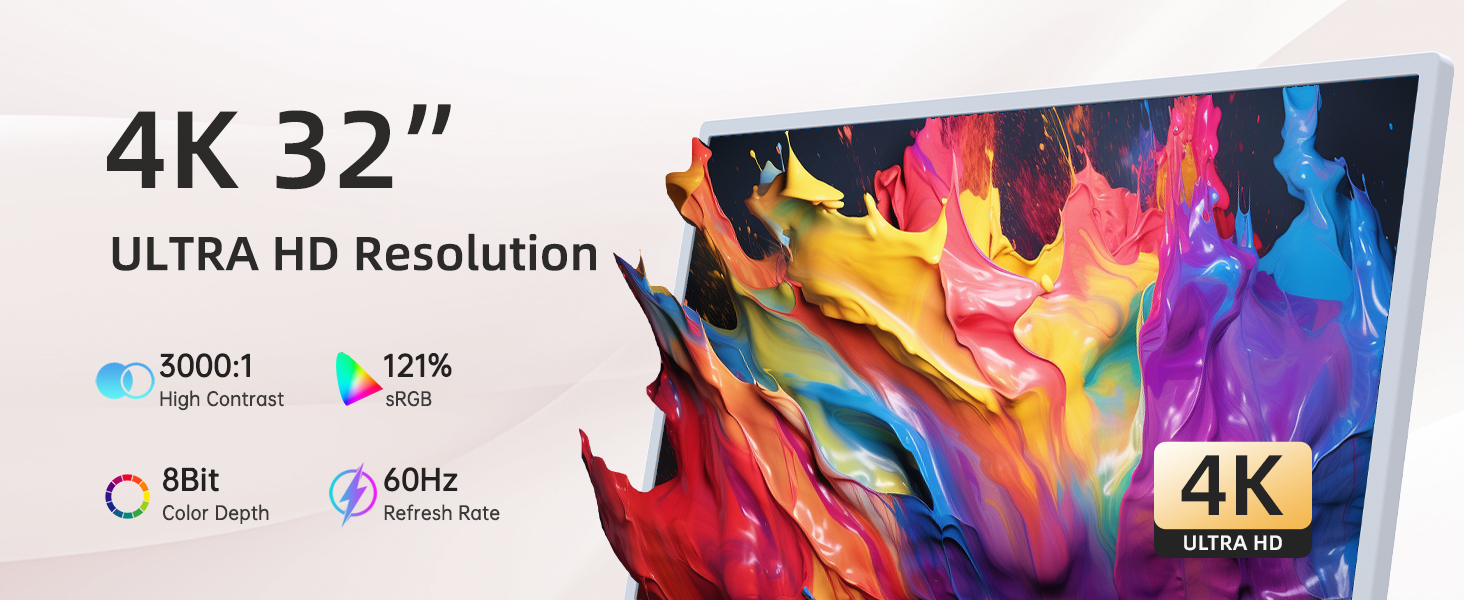 4K 32" ULTRA HD Resolution
