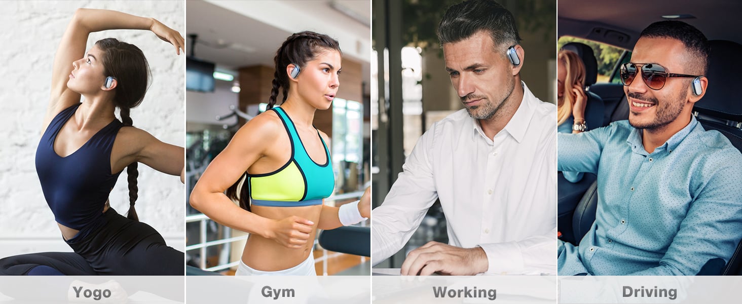 Sport Wireless Earbuds, Bluetooth 5.4 Headphones with ENC and AI Noise Cancellation