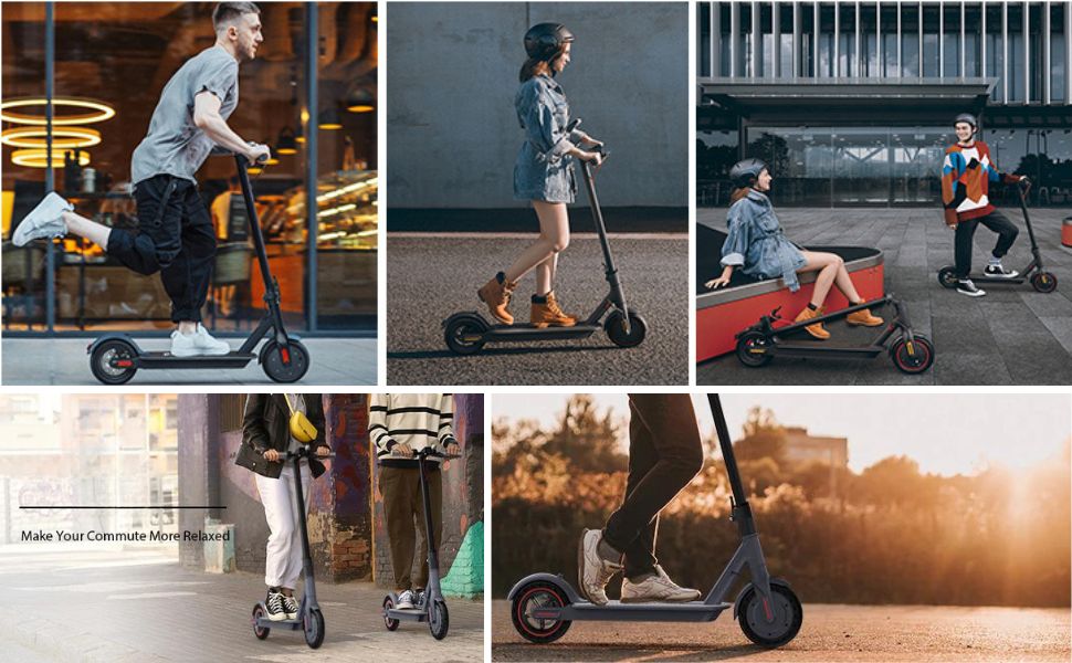CUNFON Electric Lightweight Foldable Commuting Scooters 18.9 MPH