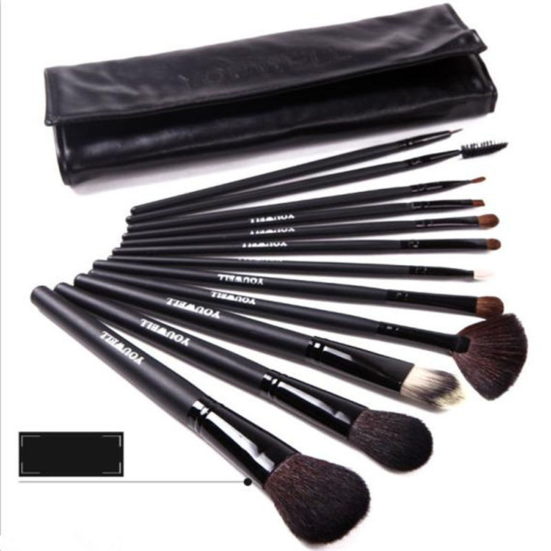 Black 12pcs Makeup Brush Set