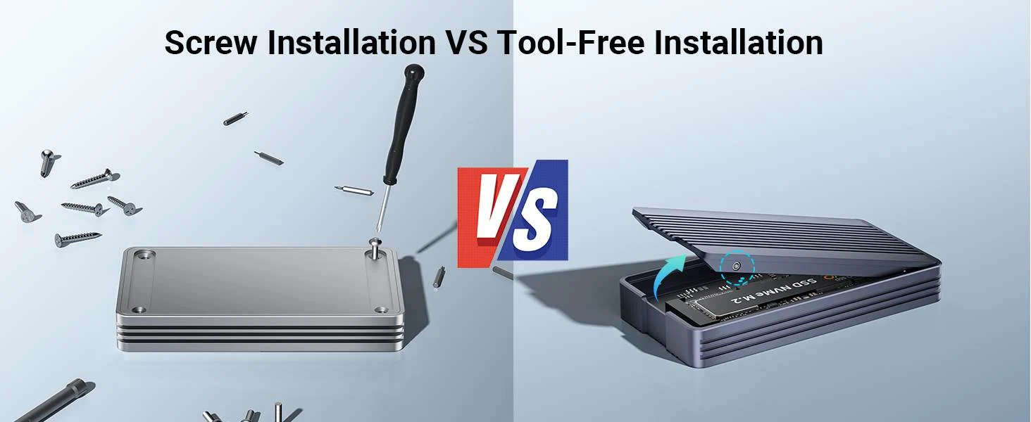 Tool-Free vs. Screw Installation