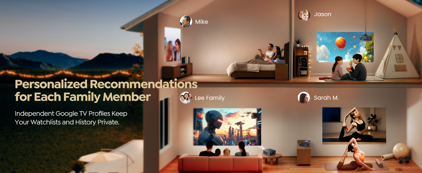 WiMiUS G2 Official Google TV 14.0 Projector