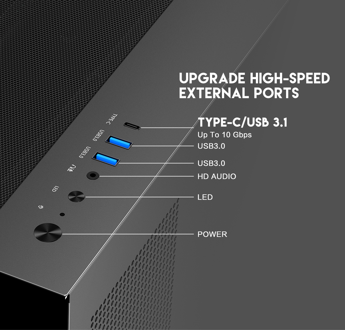 DIYPC IDX4-MicroATX-ARGB Black Micro ATX Gaming Computer Case