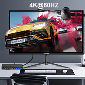 USB 3.0 Dual Monitor KVM Support 4K@60HZ