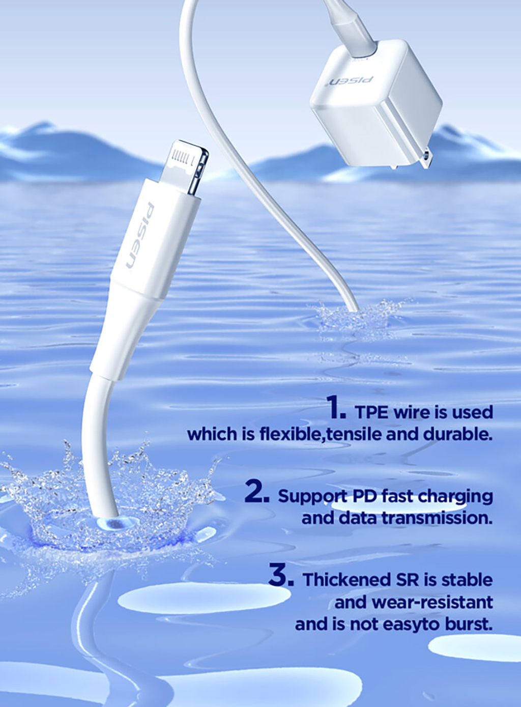 PISEN TP-C36 PD20W Pudding Single Port Fast Charger