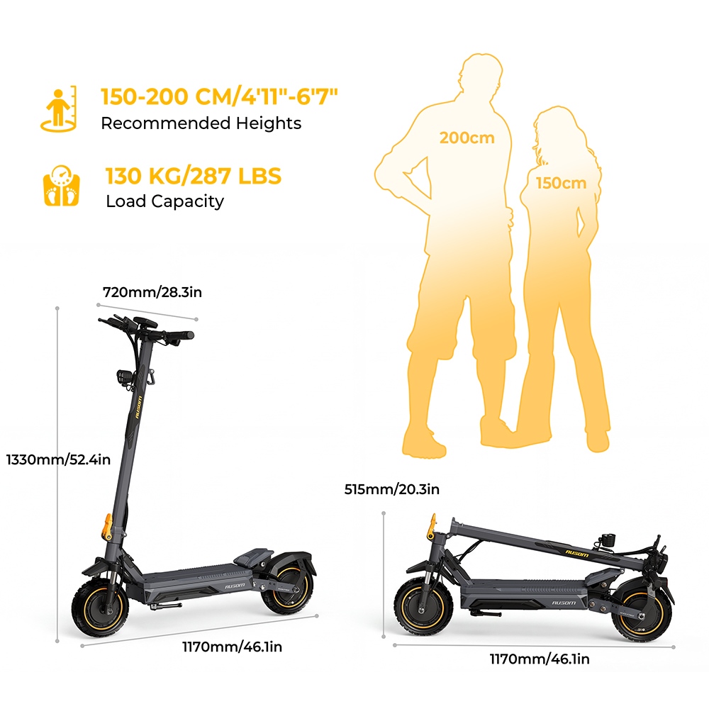 Ausom K20 Pro Dual Motor 2800W Fast Electric Scooter