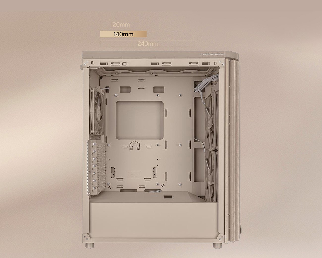 ASUS ProArt PA401 Wood Edition Beige ATX case