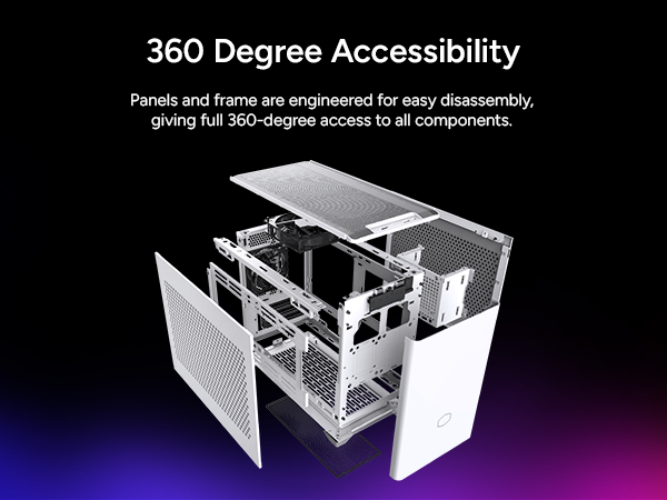 Cooler Master NR200 White SFF Small Form Factor Mini-ITX Case 