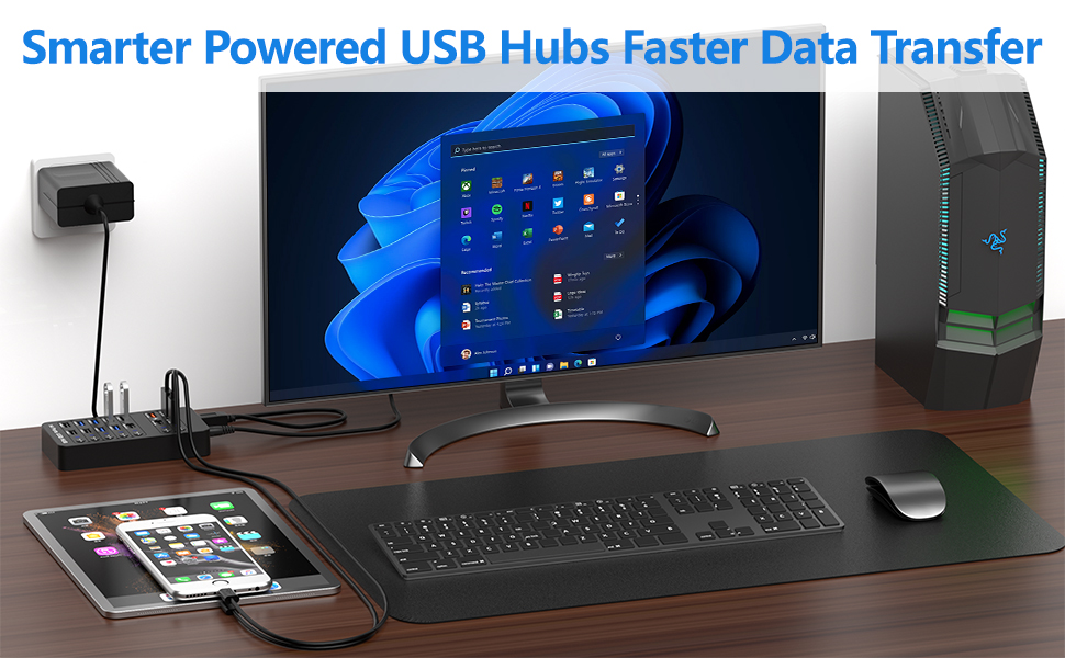14 Ports Powered USB Hub