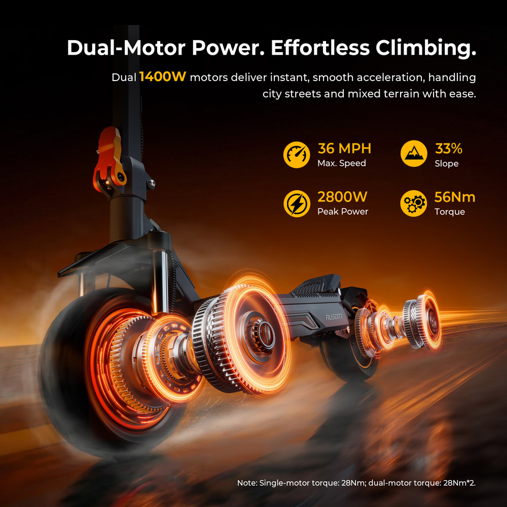 Ausom K20 Pro Dual Motor 2800W Fast Electric Scooter