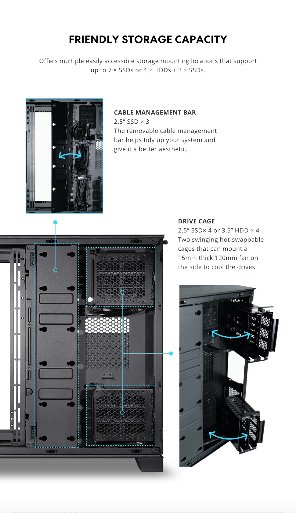 Lian Li 011 Dynamic EVO XL Full Tower Gaming Case O11DEXL-X B&H